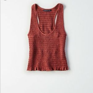 American Eagle Smocked Tank